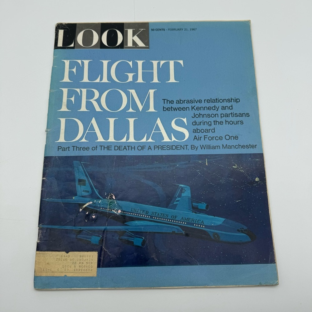 LOOK Magazine Flight From Dallas February 21 1967 Vintage President Kennedy JFK